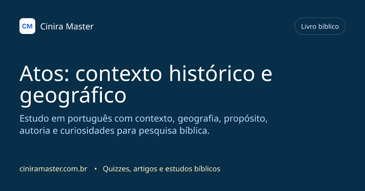 Imagem gerada para o livro bíblico de Atos