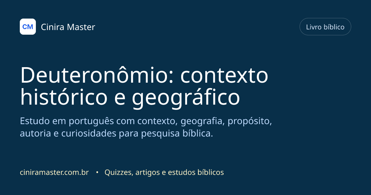 Imagem gerada para o livro bíblico de Deuteronômio