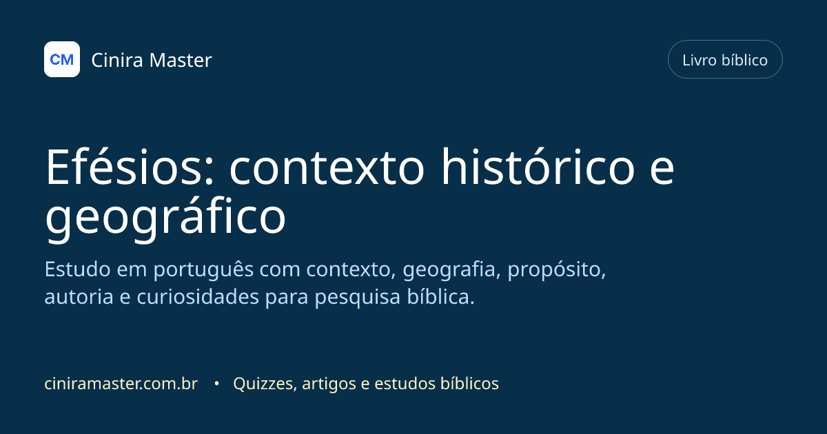 Imagem gerada para o livro bíblico de Efésios