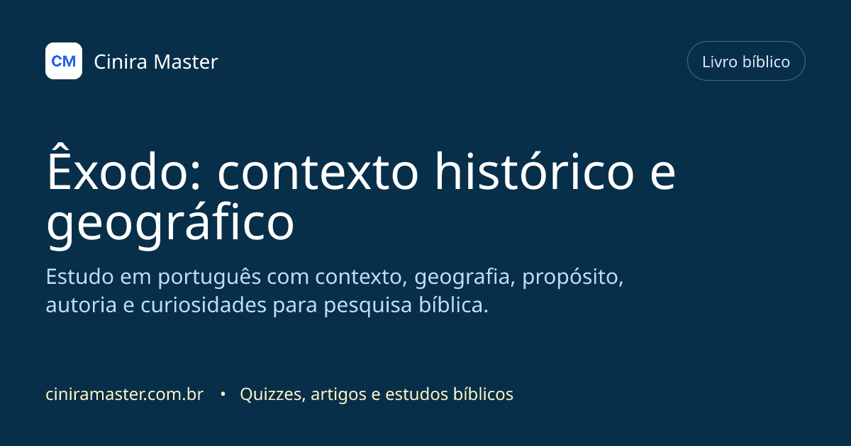 Imagem gerada para o livro bíblico de Êxodo