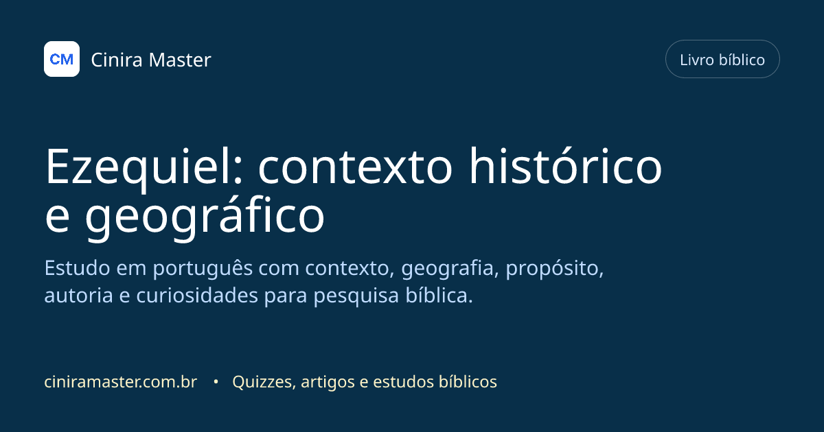 Imagem gerada para o livro bíblico de Ezequiel