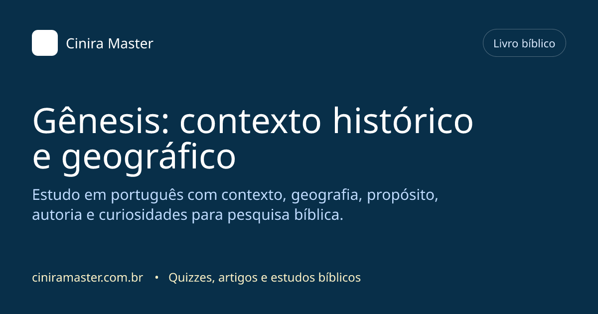 Imagem gerada para o livro bíblico de Gênesis