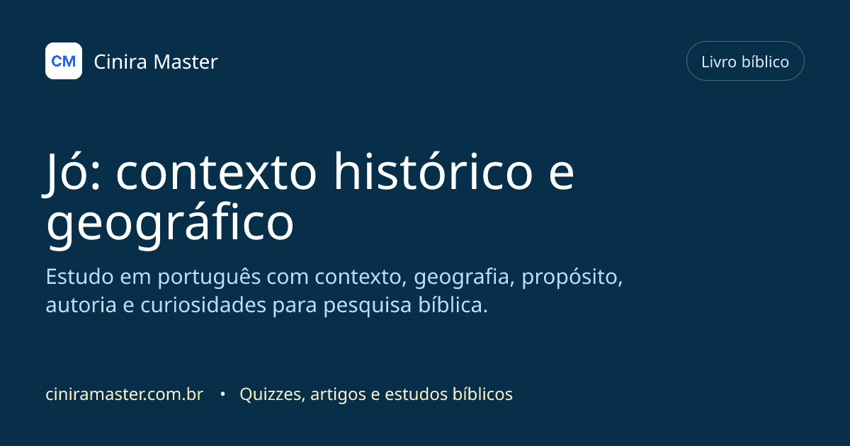 Imagem gerada para o livro bíblico de Jó