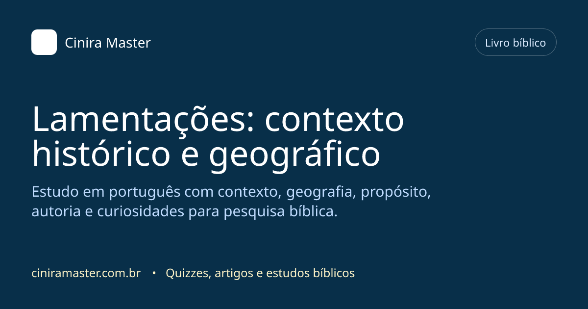 Imagem gerada para o livro bíblico de Lamentações