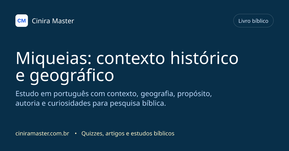 Imagem gerada para o livro bíblico de Miqueias