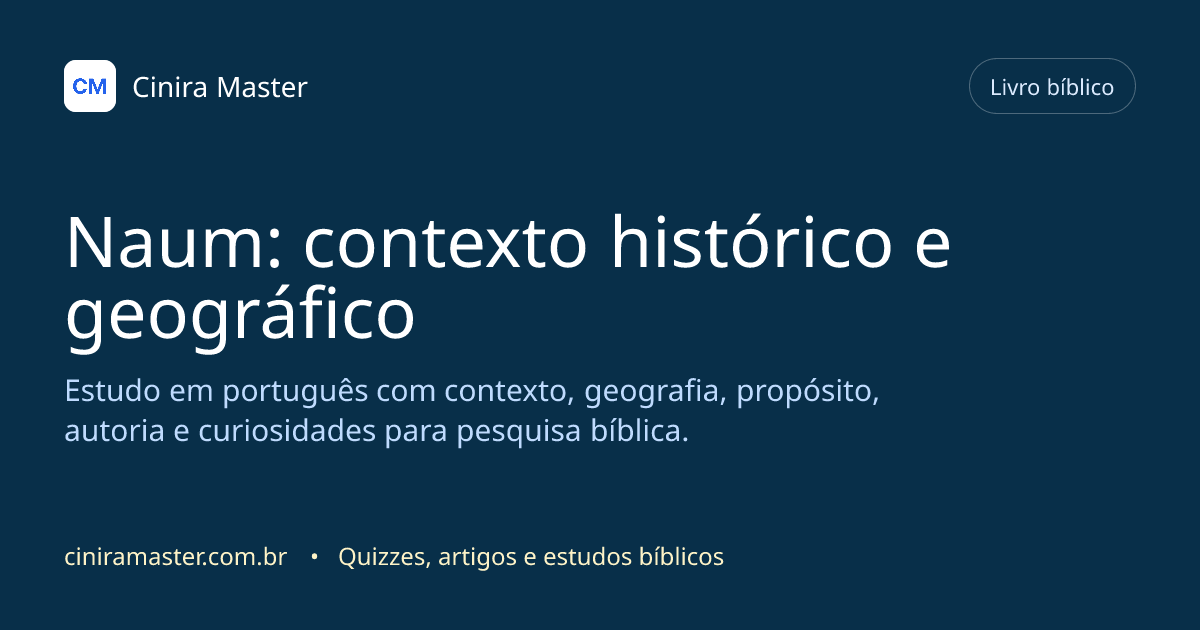 Imagem gerada para o livro bíblico de Naum