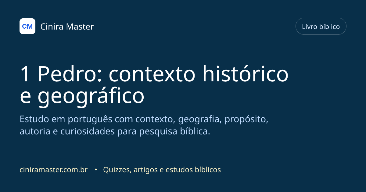 Imagem gerada para o livro bíblico de 1 Pedro
