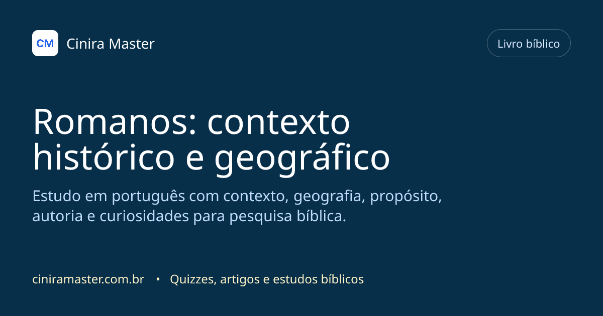 Imagem gerada para o livro bíblico de Romanos