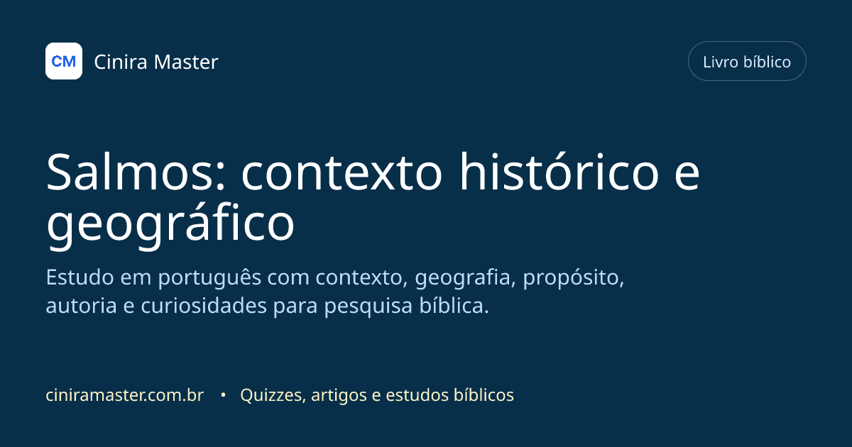 Imagem gerada para o livro bíblico de Salmos