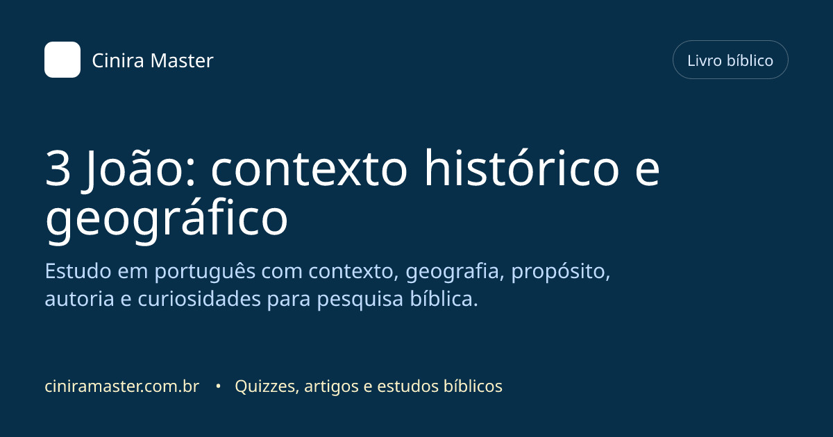 Imagem gerada para o livro bíblico de 3 João